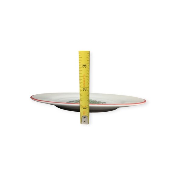 Cuthbertson Red Band American Christmas Tree Serving Ceramic Platter 12" - Picture 9 of 9